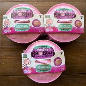 Mystery Squishy Bao Bun Sensory Fidget Toy - Set of 3
